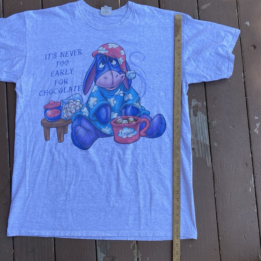 Vintage 90s Disney Eeyore Sleep SHirt Made in USA One Size RARE Large - Picture 6 of 7